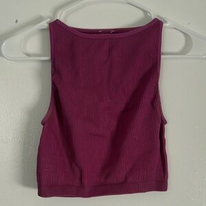 Women's Sleeveless Ribbed Top - Pink
